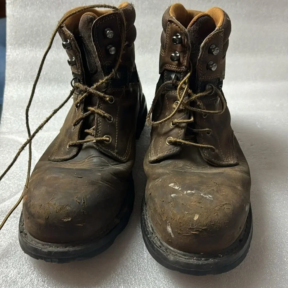 Carhartt Work Boots ASTM F2413-18 US Men’s 10 Paint Distressed broken in comfy